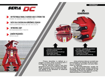 Tesoura de demolição para Escavadeira novo DEMOQ DC20 Hydraulic Demolition Crusher 2080 kg: foto 3