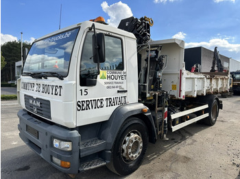 Camião basculante, Camião grua MAN LC 18.280 18T 4x2 TIPPER + CRANE (2018!!!) HIAB 099 E-2 DUO (921h!) - *157.000km* - FULL AIR - BE TRUCK: foto 4