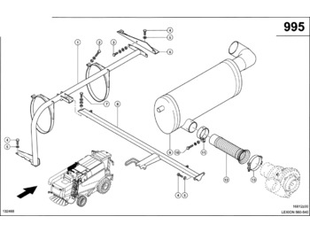 Tubo de escape CLAAS