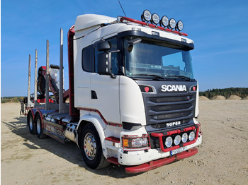 Camião de transporte de madeira SCANIA 1