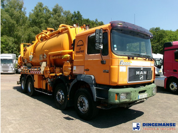 Caminhão limpa fossa MAN 41.463 8x4 Euro 2 vacuum tank ADR 15 m3 / 2 comp: foto 2