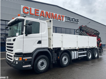 Camião grua Scania G 450 8x4 Euro 6 Fassi 66 Tonmeter laadkraan + Fly-jib Just 176.555 Km!: foto 2