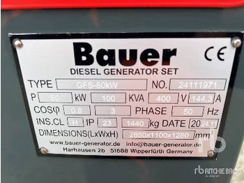 Gerador elétrico BAUER GENERATOREN GFS-80 ATS 80kW/100kVA: foto 5