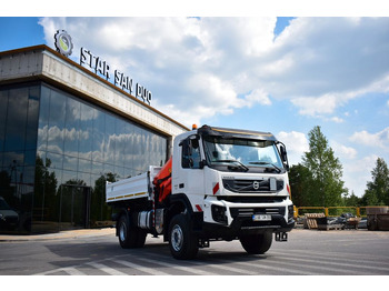 Camião grua, Camião basculante Volvo FMX 4x4 PALFINGER PK 13001 CRANE KIPPER EURO 5 !: foto 3