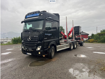 Camião de transporte de madeira MERCEDES-BENZ Actros