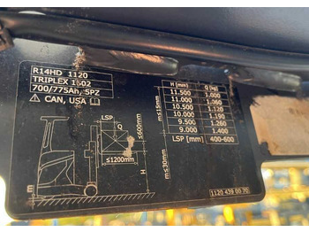 Empilhador retráctil LINDE R14