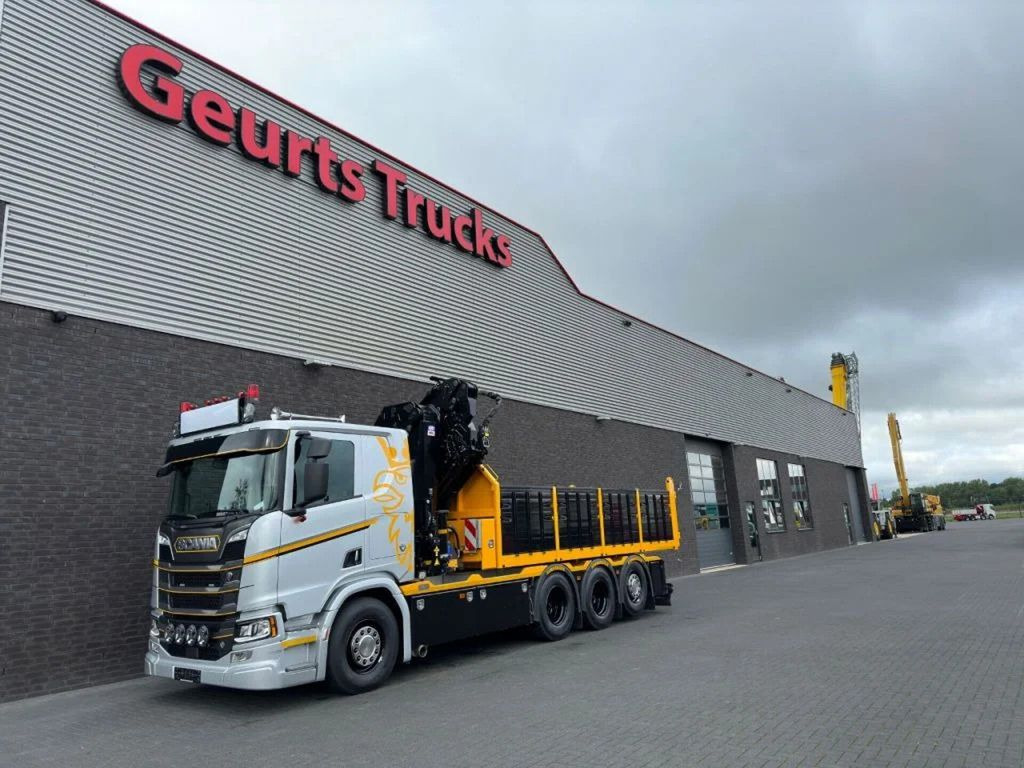 Camião grua, Camião basculante Scania R530 V8 NGS 8X4 TRIDEM MET HYVA 2Z KIPPER + HMF: foto 14