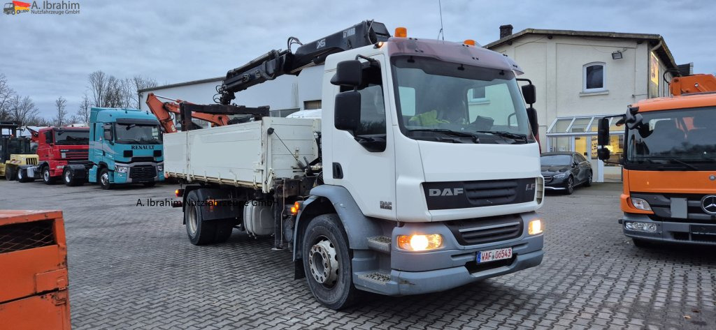 Camião basculante, Camião grua Daf LF 55-250 Kipper Kran HIAB 111, Meiller Funk-FB, einsatzbereit: foto 9