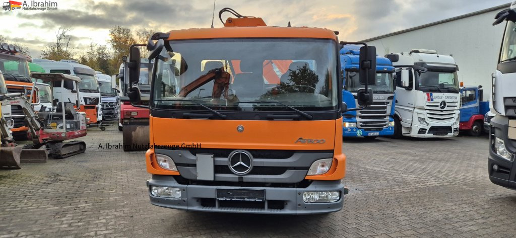 Camião basculante, Camião grua Mercedes-Benz 818 Meiller Dreiseitenkipper mit Kran: foto 8