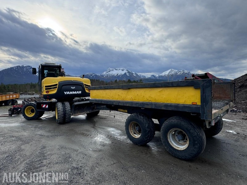 Escavadeira 2019 Yanmar B110W Hjulgraver - Firehjulsstyring - Sentralsmøring - Dumperhenger - Tiltrotator - Pusskuffe - Smalskuffe - Graveskuffe - Hydraulisk vibroplate - Pallegafler: foto 14