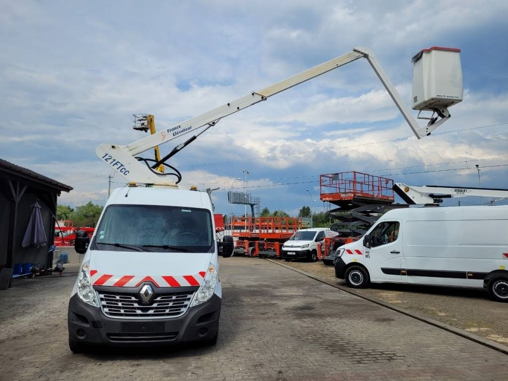 Caminhão com plataforma aérea France Elevateur 121FTcc - 12m Renault Master - bucket boom lift: foto 8