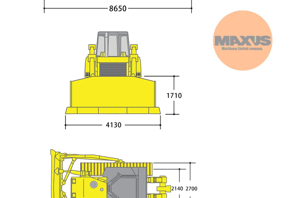 Buldôzer novo MAXUS Spychacz 350km kabina ROPS: foto 6