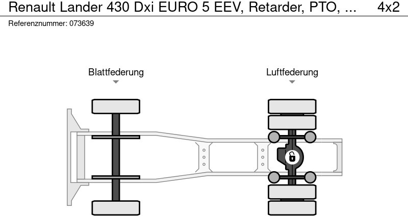 Tractor Renault Lander 430 Dxi EURO 5 EEV, Retarder, PTO, ADR: foto 13