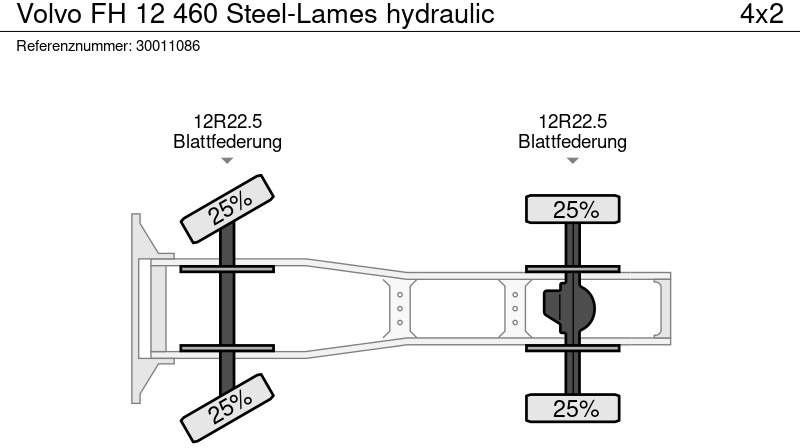 Tractor Volvo FH 12 460 Steel-Lames hydraulic: foto 14