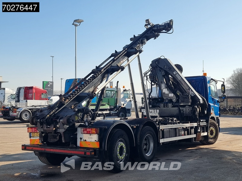 Camião polibenne, Camião grua DAF CF85.410 6X2 NL-Truck Hiab 244 EP-3 Hipro Kran 28t Trans-Com chainlift Euro 5: foto 11