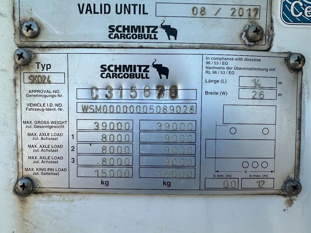 Semi-reboque frigorífico Schmitz Cargobull PRICES FROM €7950 TO €9950,- 40 X CARRIER 1850 M: foto 14