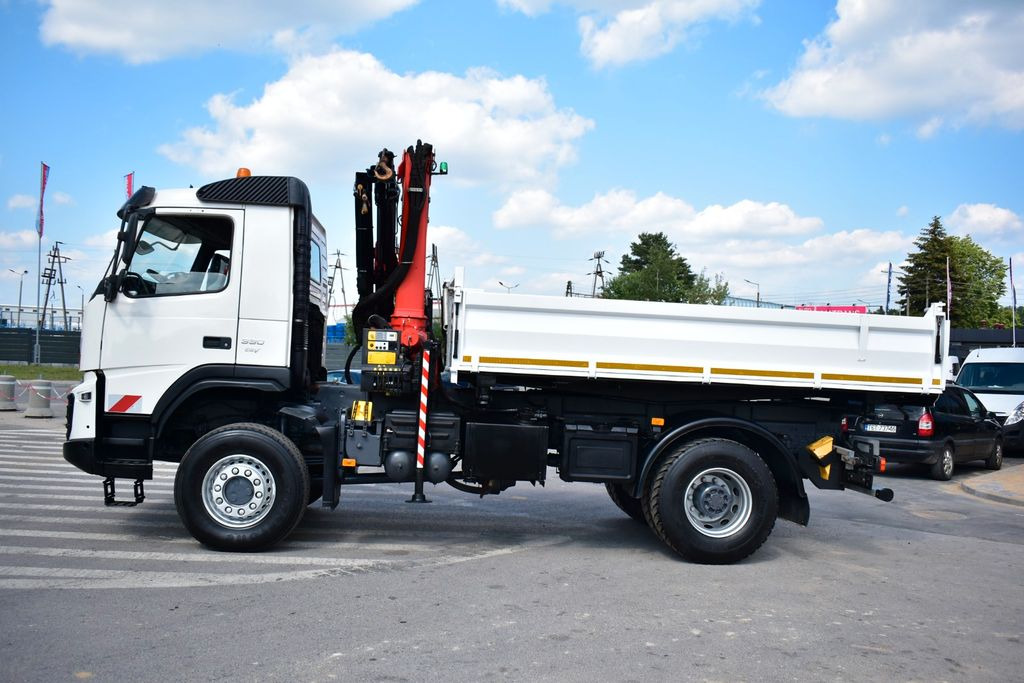 Camião grua, Camião basculante Volvo FMX 4x4 PALFINGER PK 13001 CRANE KIPPER EURO 5 !: foto 11