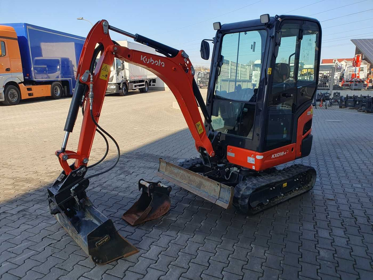 Mini escavadeira novo Kubota KX018-4 / nur 129h! / 2023 / Löffelpaket: foto 6