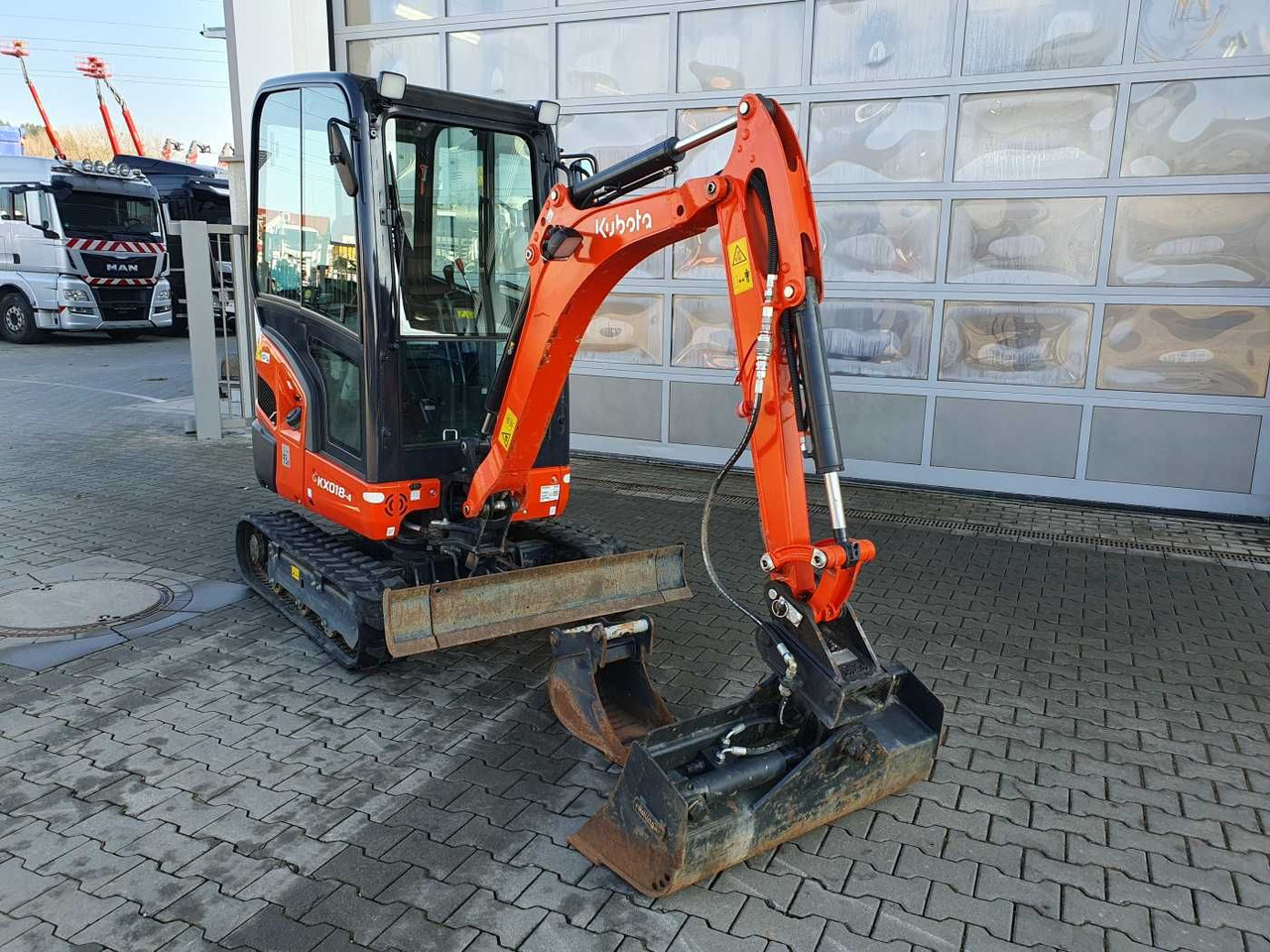 Mini escavadeira novo Kubota KX018-4 / nur 129h! / 2023 / Löffelpaket: foto 8